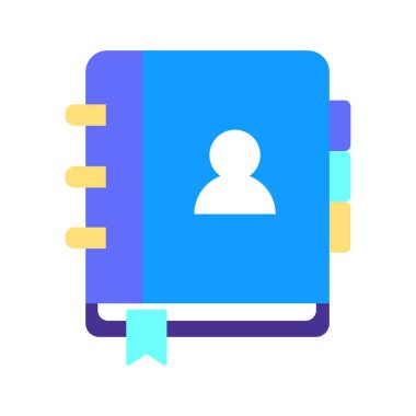  Not defteri web simgesi. Vektör illüstrasyonu 