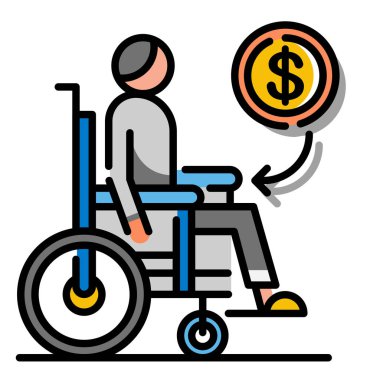 Tekerlekli sandalyedeki insan figürü