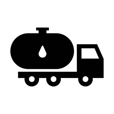 Petrol endüstrisi kamyonu, vektör illüstrasyon eps10 grafiği