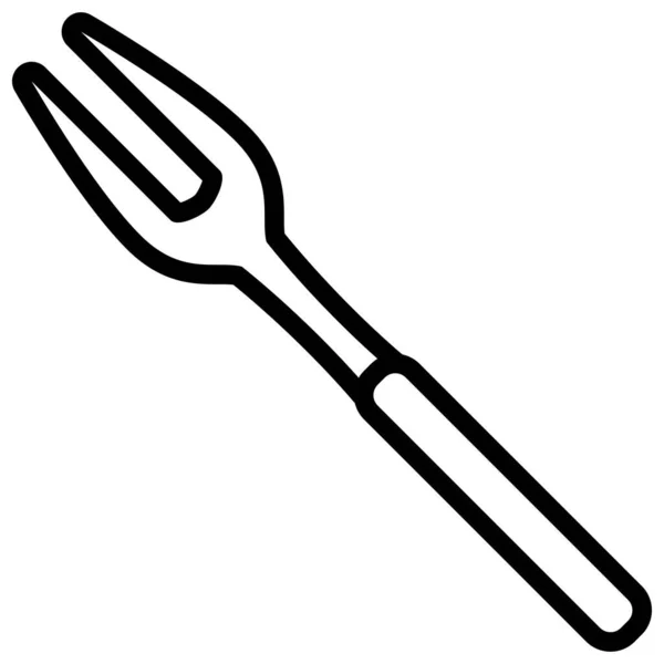 Fourchette Icône Couteau — Image vectorielle