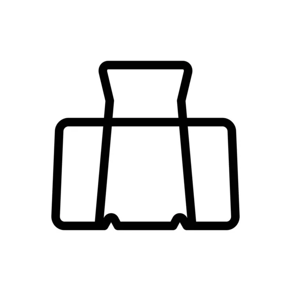 Tas Vector Pictogram Witte Achtergrond — Stockvector