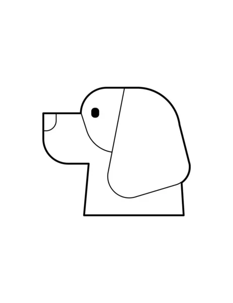 Chien Icône Illustration Vectorielle — Image vectorielle