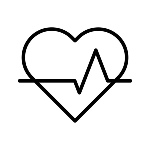 Corazón Icono Plano Vector Ilustración — Vector de stock