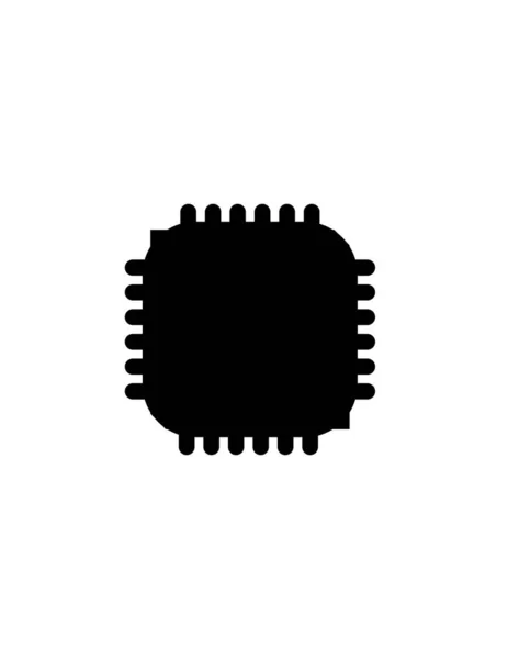 Ilustração Vetorial Microchip — Vetor de Stock