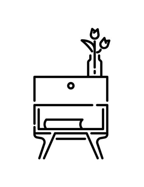Möbel Ikone Vektor Illustration — Stockvektor