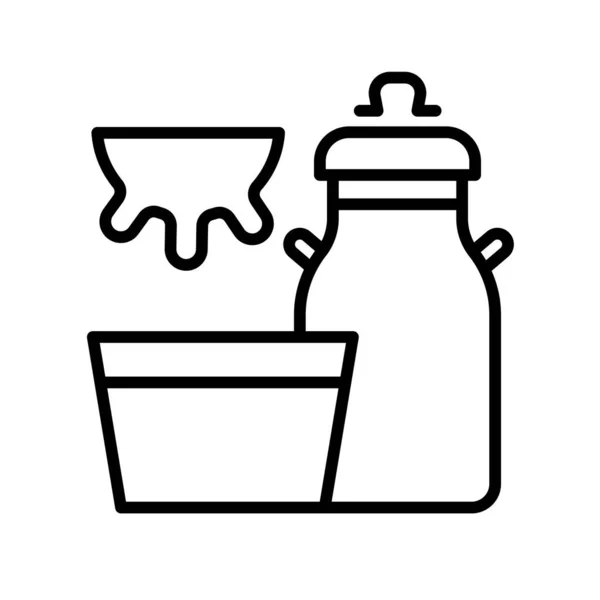 Milk Icon Vector Illustration — Stock Vector