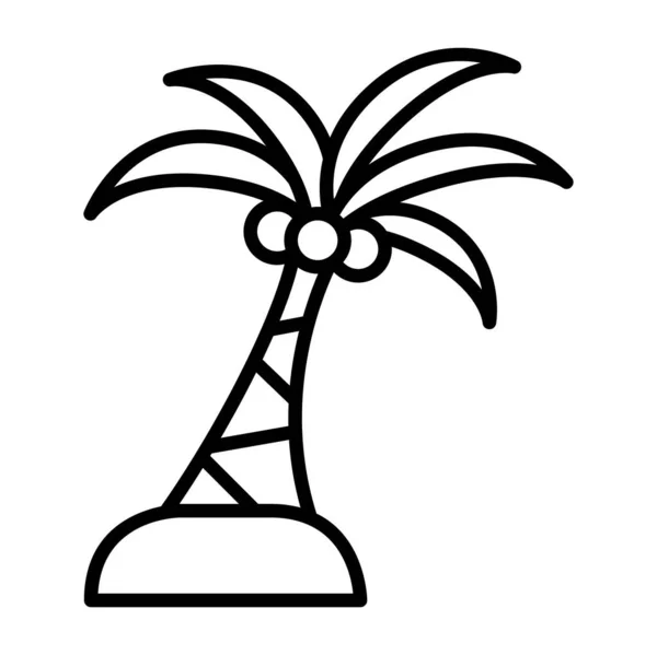 Vektorsilhouette Des Palmensymbols — Stockvektor