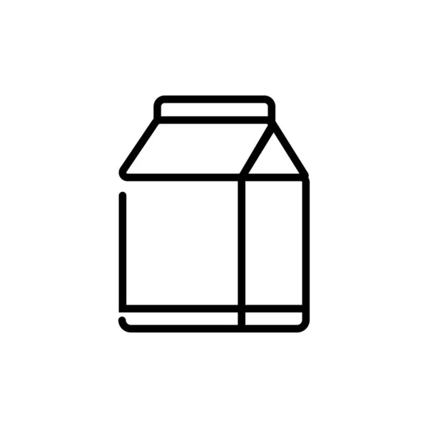 Pack Milk Food Drink — Stock Vector