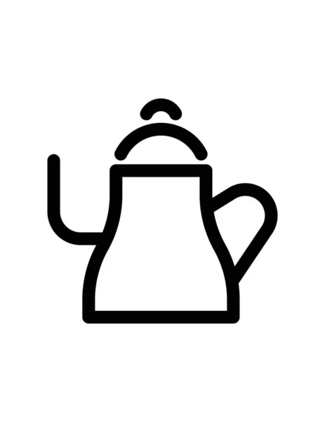 Teapot Icon Vector Illustration — Stock Vector