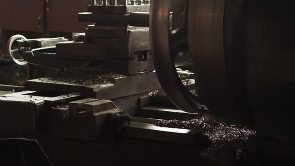 Big Machine Large Enterprise Working Process Large Production Shop Engineering — Stock Video