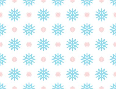 Vektör büyük ve malentky kar taneleri kümesi. Vektör çizim seamless modeli. Düz tasarım