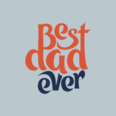 Şimdiye kadarki en iyi babayı yazmanın vektör illüstrasyonu. El çizimi.