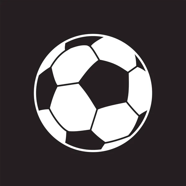 Illustration vectorielle d'un ballon de football. — Image vectorielle