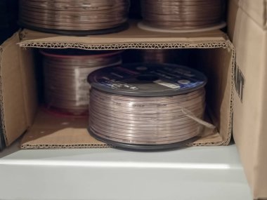 Bakır tel yara elektrik bir bobin içine