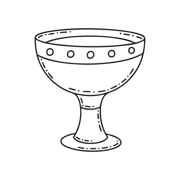Чашка Чарівного Напою Містичні Векторні Ілюстрації Хеллоуїна Красива Ікона Стилі — стоковий вектор