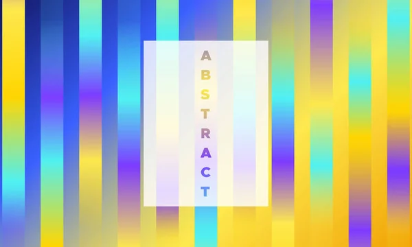 Colorful Striped Background with Glow Effect. Abstract Minimal Design with Trendy Gradient in Blue and Yellow Colors. Eps10 Vector. Placard with Lines Grid. Bright Striped Background in Modern Style. — Stock Vector