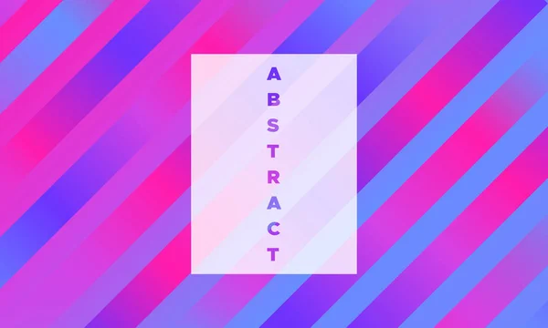 Minimale abstracte achtergrond. Eenvoudige meetkunde met glanseffect. Kleurovergang in blauw, roze en paarse kleuren. Eps10-Vector. Illustratie met strepen. Abstracte achtergrond voor Covers, spandoek, Poster, Flyer. — Stockvector