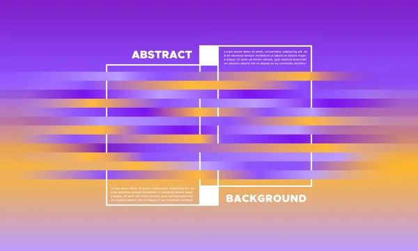 Fond dégradé avec des rayures colorées. Modèle abstrait minimal avec effet lumineux. Design simple en couleurs pourpre et jaune. EPS10 vecteur. Illustration avec lignes. Contexte de dégradé pour les couvertures . — Image vectorielle