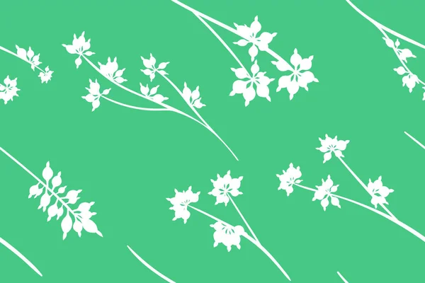 Tropiska sömlösa mönster. Vector Eucalyptus blad och vackra blommiga inslag. Botaniska sommaren bakgrund. Elegant tropiska sömlösa mönster för bröllop Design, Print, textil, tyg, inslagning. — Stock vektor