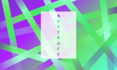 Gradyan ile soyut geometrik afiş.