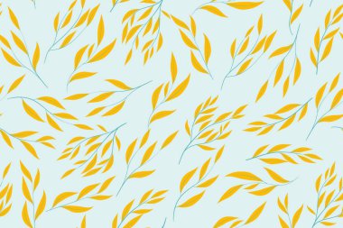 Pastel Renk tasarım çiçek Seamless modeli. Vektör Okaliptüs yaprakları ve güzel öğeleri. Botanik yaz arka plan. Düğün tasarım, baskı, tekstil, kumaş çiçek Seamless modeli