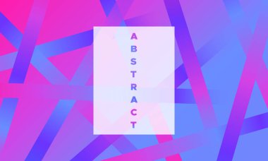 En az arka plan. Basit geometri parlama efekti ile. Degrade mavi, pembe ve mor renklerde. Eps10 vektör. Resimde çizgili. Arka plan kapakları, afiş, Poster, afiş için.