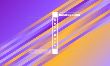 Gradyan arka planı renkli çizgili. Parlama Efekti en az soyut şablonu. Basit tasarım mor ve sarı renklerde. Eps10 vektör. İllüstrasyon hatları ile. Kapakları için degrade arka plan.