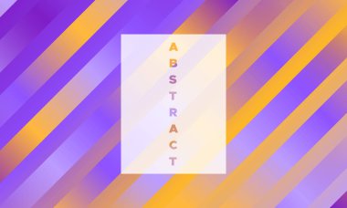 Gradyan arka planı renkli çizgili. Parlama Efekti en az soyut şablonu. Basit tasarım mor ve sarı renklerde. Eps10 vektör. İllüstrasyon hatları ile. Kapakları için degrade arka plan.