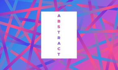 Minimal tasarım. Parlama efekti ile soyut geometrik arka plan. Degrade mavi, pembe ve mor renklerde. Eps10 vektör. Resimde çizgili. Kapakları, afiş, poster, el ilanları için en az tasarım.