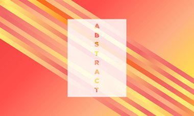 Parlama efekti ile renkli çizgili arka plan. Kırmızı ve sarı renklerde Trendy gradyan ile soyut Minimal tasarım. Eps10 vektör. Afiş satırları tablo. Arka planda Modern tarzda Bright çizgili.