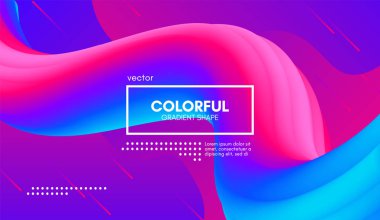 3d arka plan. Renkli dalga sıvı şekil.