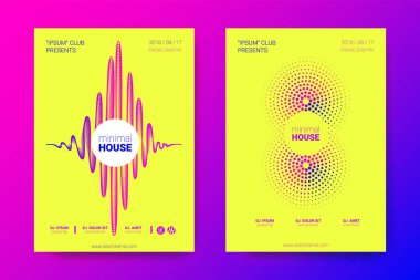 Elektronik müzik Fest vektör Poster. Bozuk mermi.