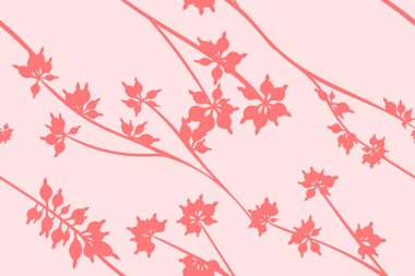 Okaliptüs Seamless modeli. Yaz arka planda Pastel renk tasarımı. Vektör dalları yaprakları ile. Güzel çiçek öğeleri. Tropikal palmiye. Okaliptüs Dikişsiz desen kumaş sarma, baskı için.