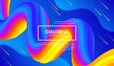 3d arka plan. Renkli dalga sıvı şekil.