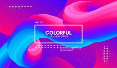 3d arka plan. Renkli dalga sıvı şekil.