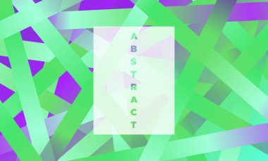 Gradyan ile soyut geometrik afiş.