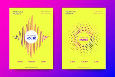 Elektronik müzik Fest vektör Poster. Bozuk mermi.