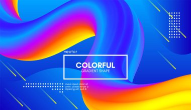 3d arka plan. Renkli dalga sıvı şekil.