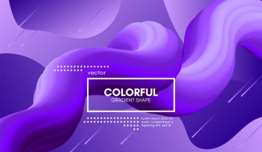 Modern 3d sıvı şekli. Dalga arka plan.