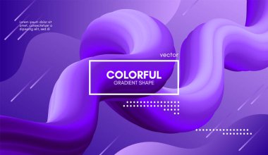 Modern 3d sıvı şekli. Dalga arka plan.