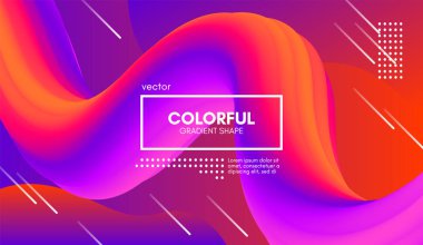 Soyut dalga degrade sıvı şekli. 3D arka plan.