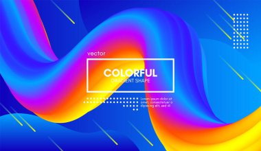 3d arka plan. Renkli dalga sıvı şekil.