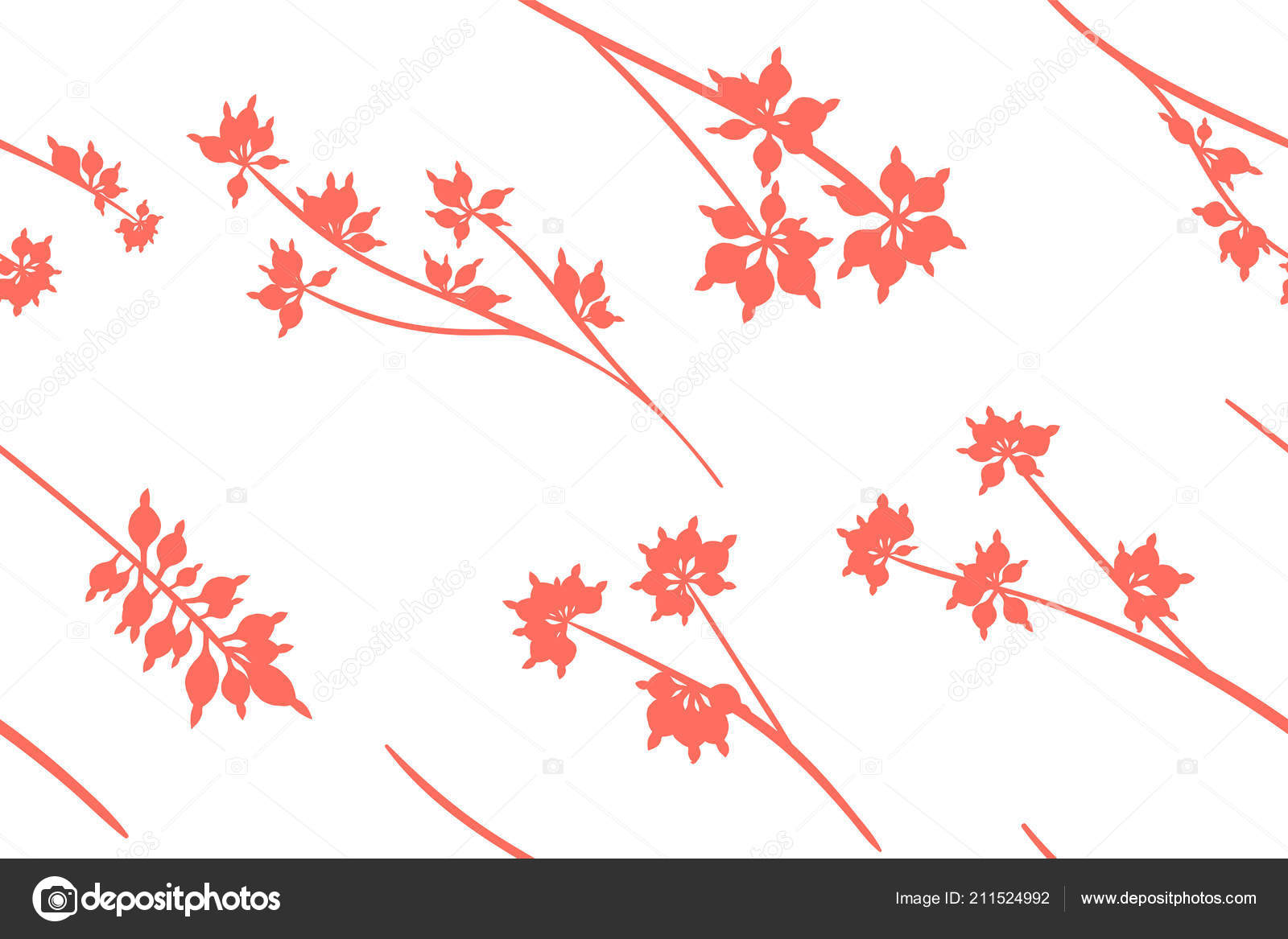 Autumn Seamless Pattern With Eucalyptus Leaves Foliage Natural