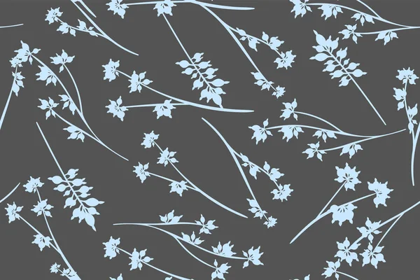 Modèle d'été sans couture dans le design de couleur pastel. Feuilles vectorielles d'eucalyptus. Belles branches et éléments floraux. Plantes tropicales. Contexte botanique. Modèle d'été pour la conception de mariage, Imprimer . — Image vectorielle