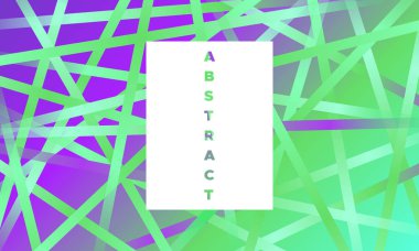 Gradyan ile soyut geometrik afiş.