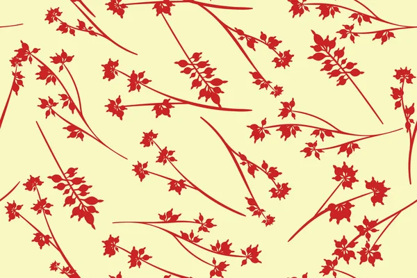 Patrón sin costura de otoño con hojas de eucalipto. Follaje Ramas Naturales. Fondo decorativo en estilo vintage. Patrón de eucalipto sin costura para tela, textil, papel de envolver, tela, vestido, impresión . — Vector de stock