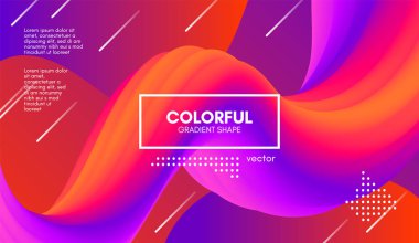 Soyut dalga degrade sıvı şekli. 3D arka plan.