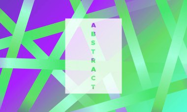 Gradyan ile soyut geometrik afiş.