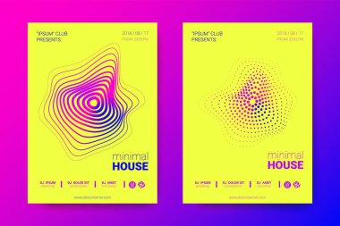 Elektronik müzik Fest vektör Poster. Bozuk mermi.