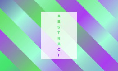 Gradyan ile soyut geometrik afiş.